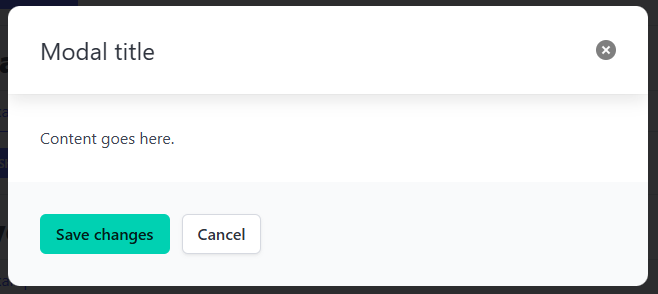 Blazor Modal Component